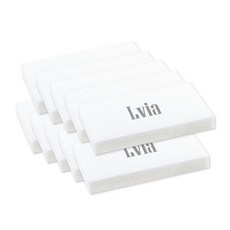 엘비아 네일 슬림 사각 샌딩, 화이트, 10개