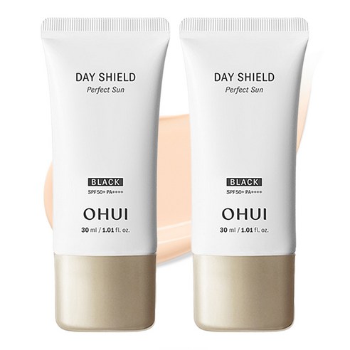 오휘 데이쉴드 퍼펙트 선크림 블랙 듀오 SPF50+ PA++++, 30ml, 2개