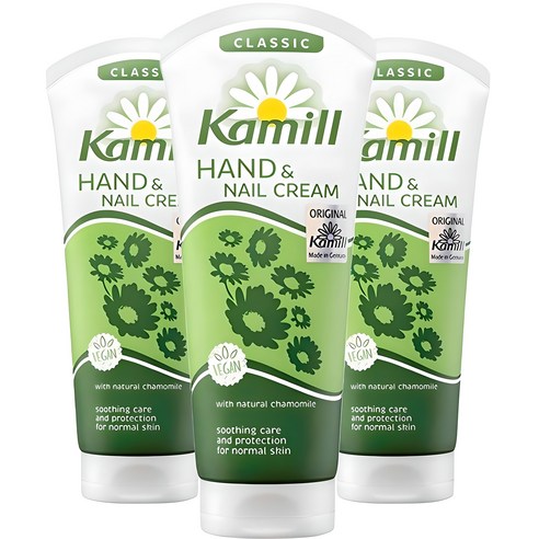 카밀 핸드 앤 네일 크림 클래식 카모마일, 100ml, 3개