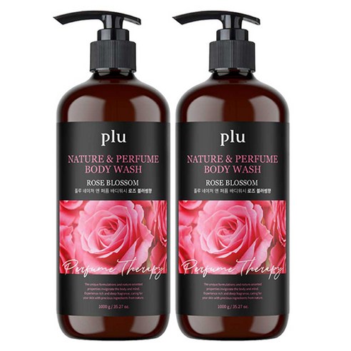 플루 네이처 앤 퍼퓸 바디워시 로즈블러썸향, 1kg, 2개