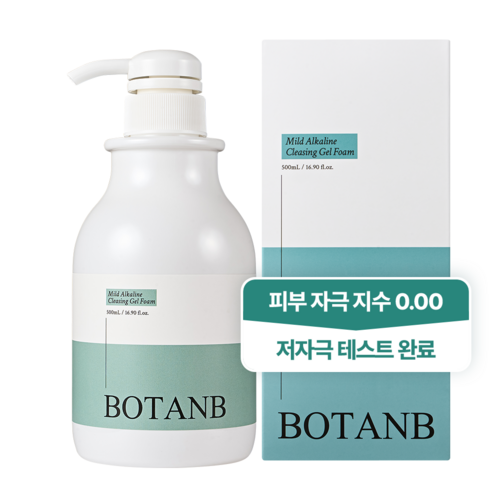 보탄비 약알칼리성 여드름 바하 클렌징폼 살리실산 판테놀 청보리젤클렌저, 1개, 500g