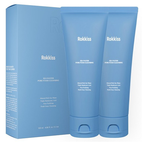록키스 씨 워터 모공 폼클렌징, 120ml, 2개
