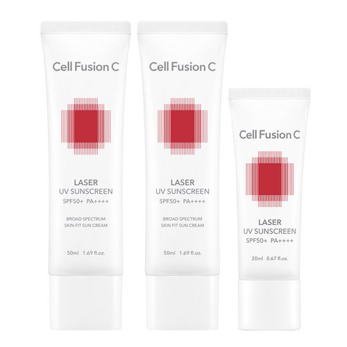 셀퓨전씨 레이저 유브이 썬스크린 SPF50+ PA++++ 50ml x 2p + 20ml, 1세트
