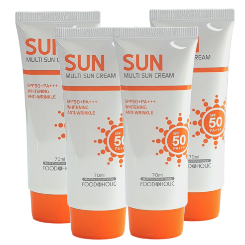 더마인드 백탁없는 눈시림없는 끈적임없는 데일리 수분 선크림 순한 대용량 멀티 썬크림 SPF50 PA+++, 70ml, 4개