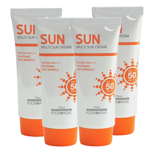 더마인드 백탁없는 눈시림없는 끈적임없는 데일리 수분 선크림 순한 대용량 멀티 썬크림 SPF50 PA+++, 70ml, 4개