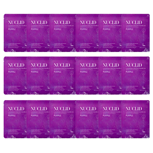 뉴클리드 글루타치온 1500PPM X 아라비안 자스민 꽃 마스크팩 6매 6매입 1SET, 1개, 18개입