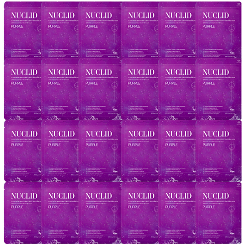 뉴클리드 글루타치온 1500PPM X 아라비안 자스민 꽃 마스크팩 6매 6매입 1SET, 1개, 24개입