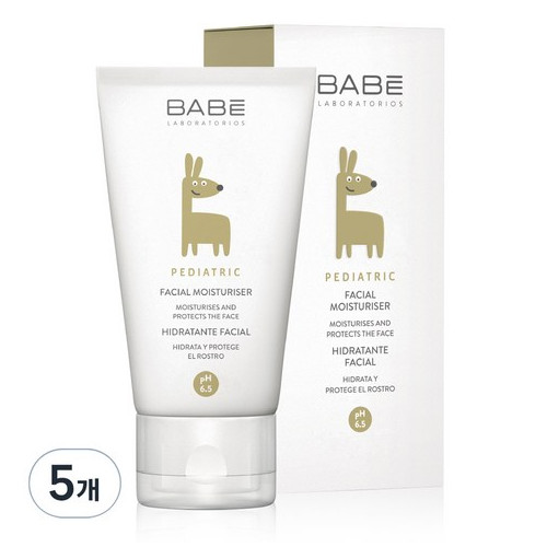 바베 더마코스메틱 페디아트릭 영유아 페이셜 모이스처라이저 크림, 50ml, 5개